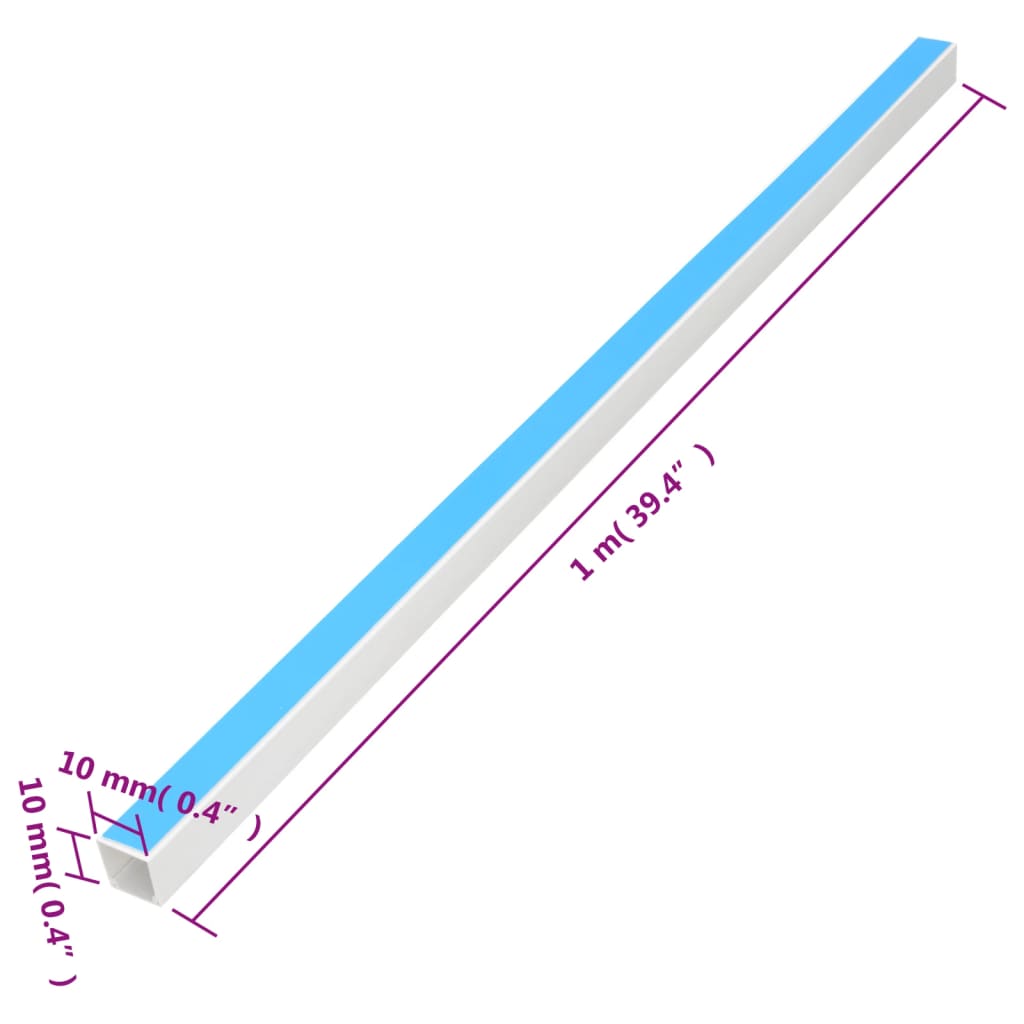 Installationsrohre Selbstklebend 10x10 mm 10 m PVC