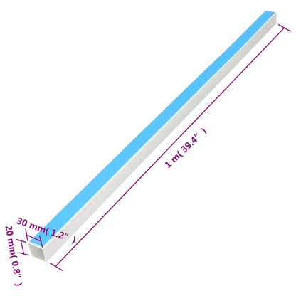 Kabelkanäle Selbstklebend 30x20 mm 10 m PVC