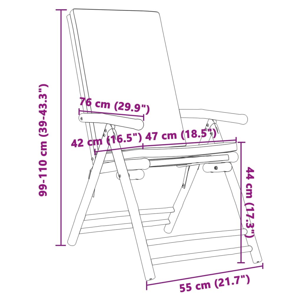 3-tlg. Bistro-Set Klappbar mit Dunkelgrauen Kissen Bambus