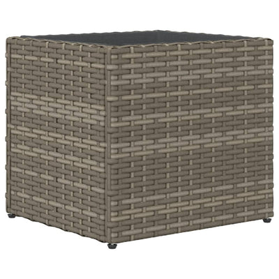 Pflanzkübel 2 Stk. Grau 36x30x32 cm Poly Rattan