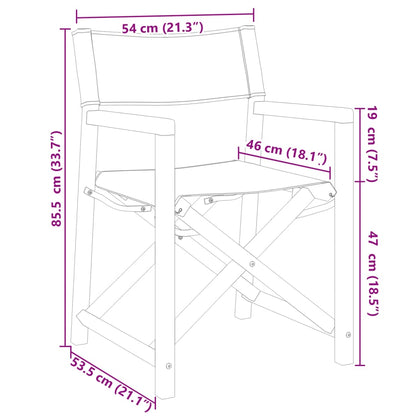 Klappbare Gartenstühle 4 Stk. Cremeweiß Stoff