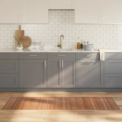 Teppich Rechteckig Natur 60x200 cm Bambus