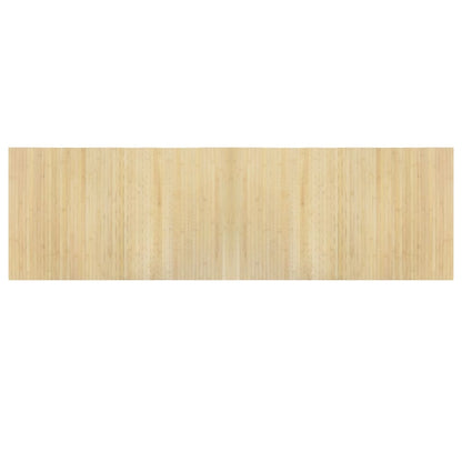 Teppich Rechteckig Hell Natur 60x200 cm Bambus