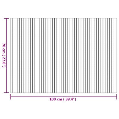Teppich Rechteckig Natur 70x200 cm Bambus