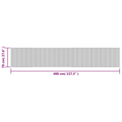 Teppich Rechteckig Braun 70x400 cm Bambus