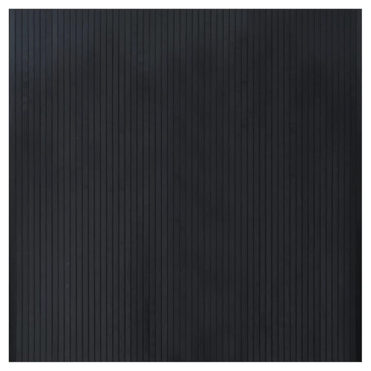 Tappeto rettangolare nero, 100x100 cm, bambù