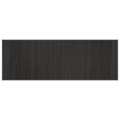 Teppich Rechteckig Grau 70x200 cm Bambus