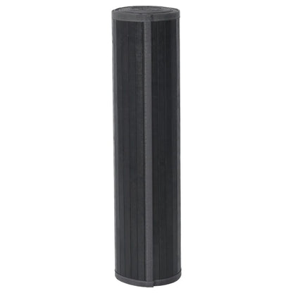 Teppich Rechteckig Grau 70x200 cm Bambus