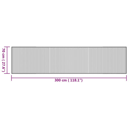 Teppich Rechteckig Natur 70x300 cm Bambus