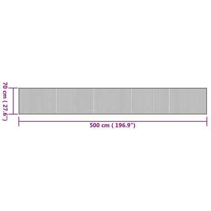 Teppich Rechteckig Natur 70x500 cm Bambus