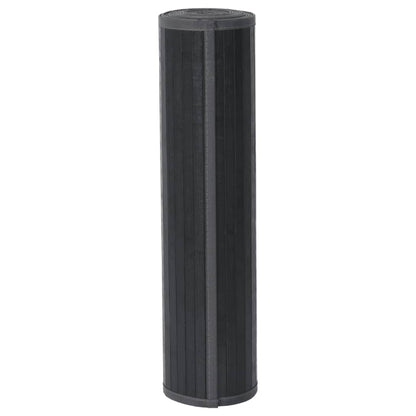 Teppich Rechteckig Grau 80x200 cm Bambus