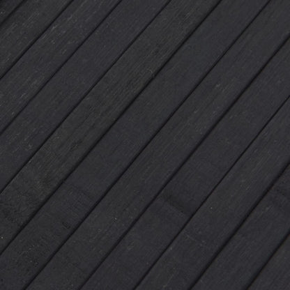 Teppich Rechteckig Grau 80x200 cm Bambus