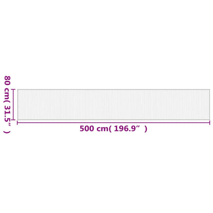 Teppich Rechteckig Braun 80x500 cm Bambus