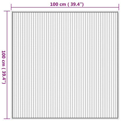 Teppich Quadratisch Natur 100x100 cm Bambus