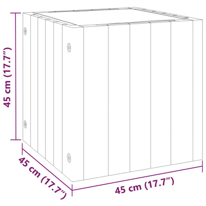 Pflanzkübel 45x45x45 cm Massivholz Akazie