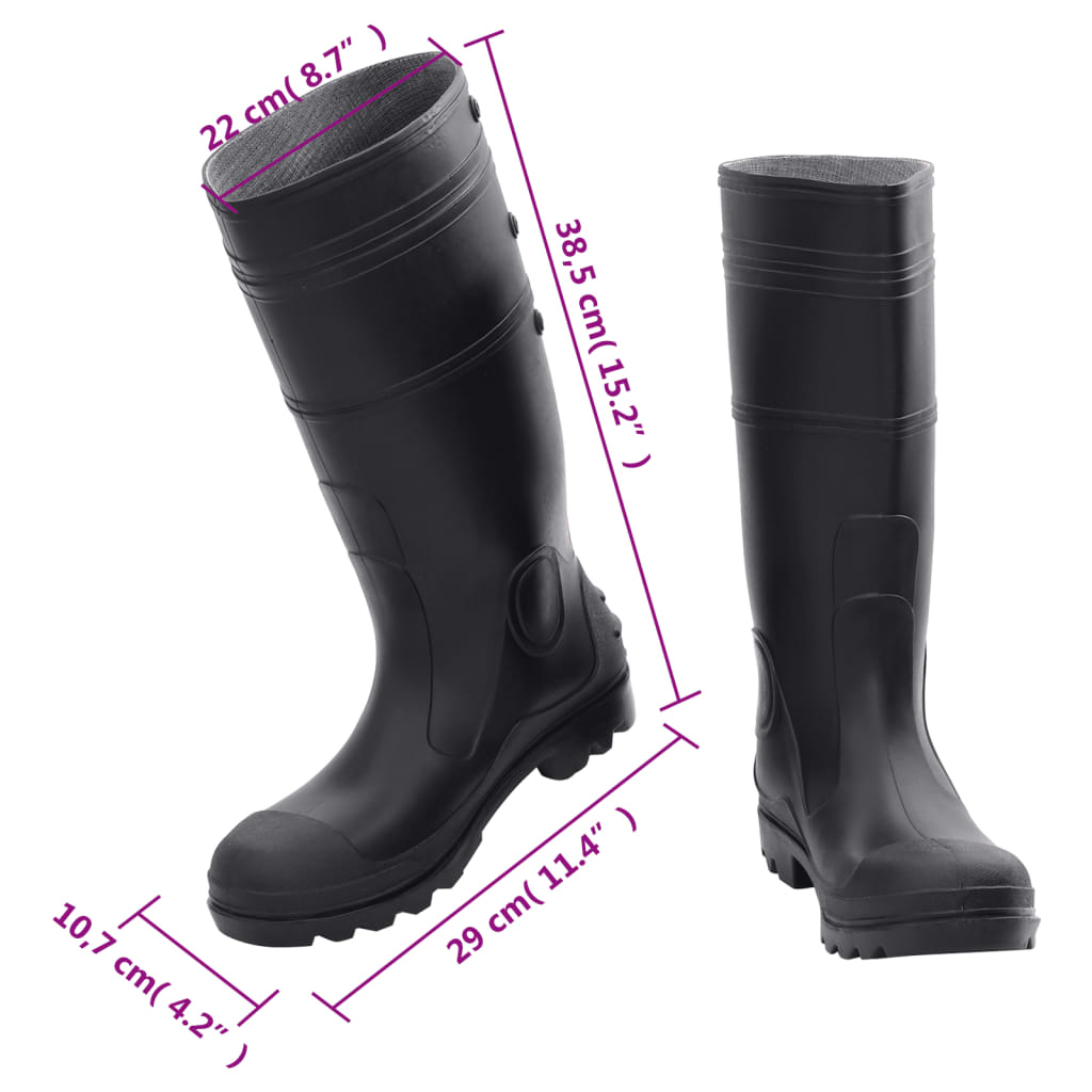 Gummistiefel Schwarz Größe 42 PVC