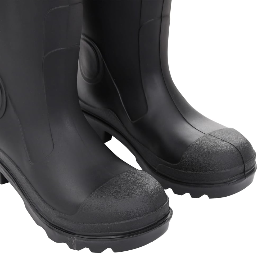 Gummistiefel mit Herausnehmbarem Innenfutter Schwarz Gr. 38 PVC