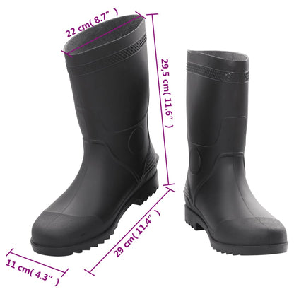 Gummistiefel Schwarz Größe 44 PVC