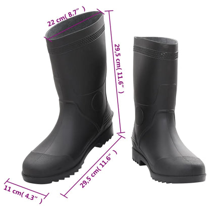 Gummistiefel Schwarz Größe 45 PVC