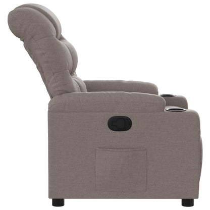 Relaxsessel Taupe Stoff