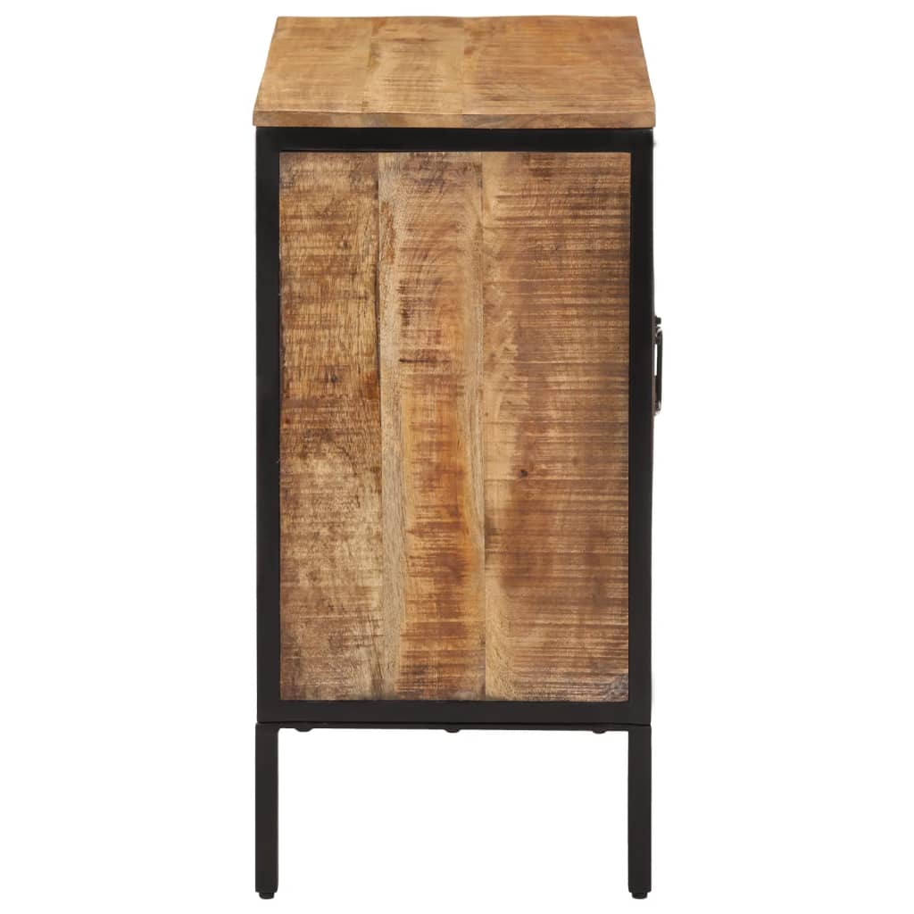 Sideboard 70x35x70 cm Massives Raues Mangoholz