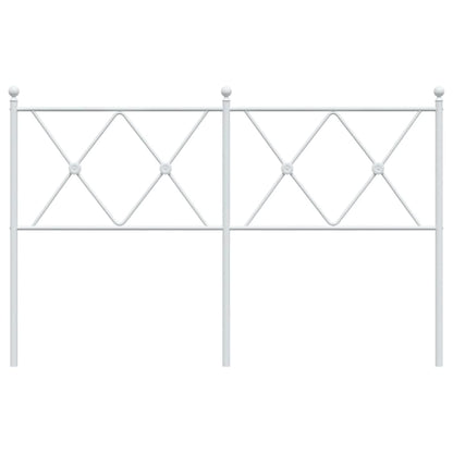 Kopfteil Metall Weiß 137 cm