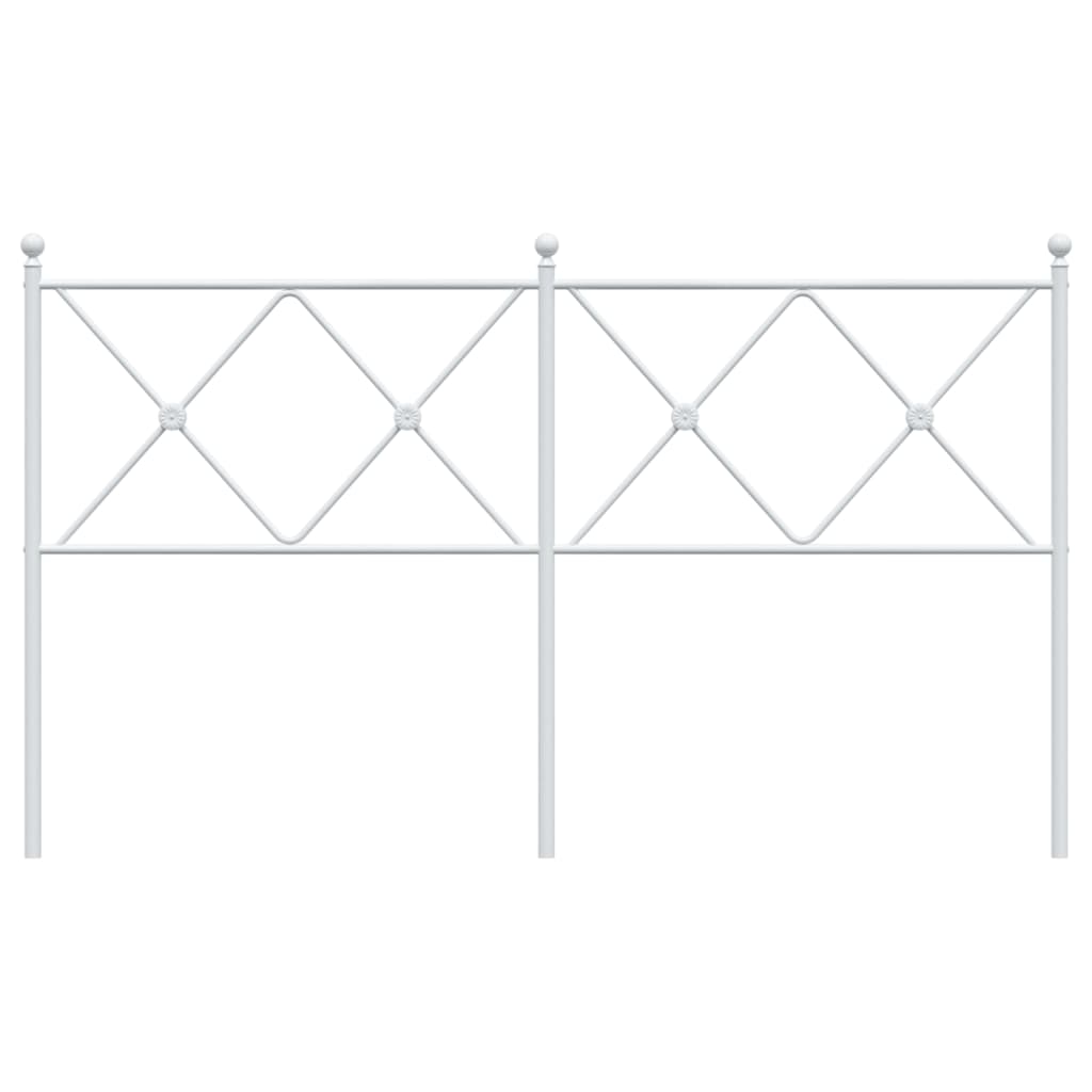 Kopfteil Metall Weiß 150 cm