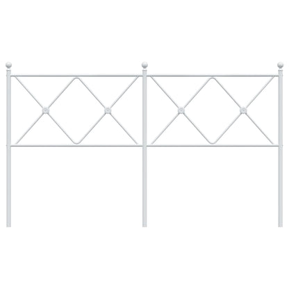 Kopfteil Metall Weiß 150 cm