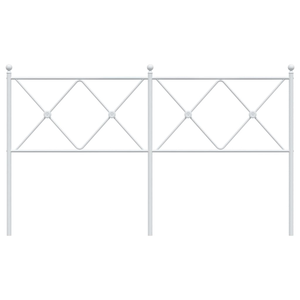 Kopfteil Metall Weiß 160 cm