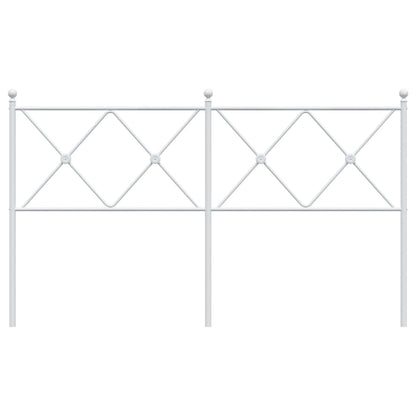 Kopfteil Metall Weiß 160 cm