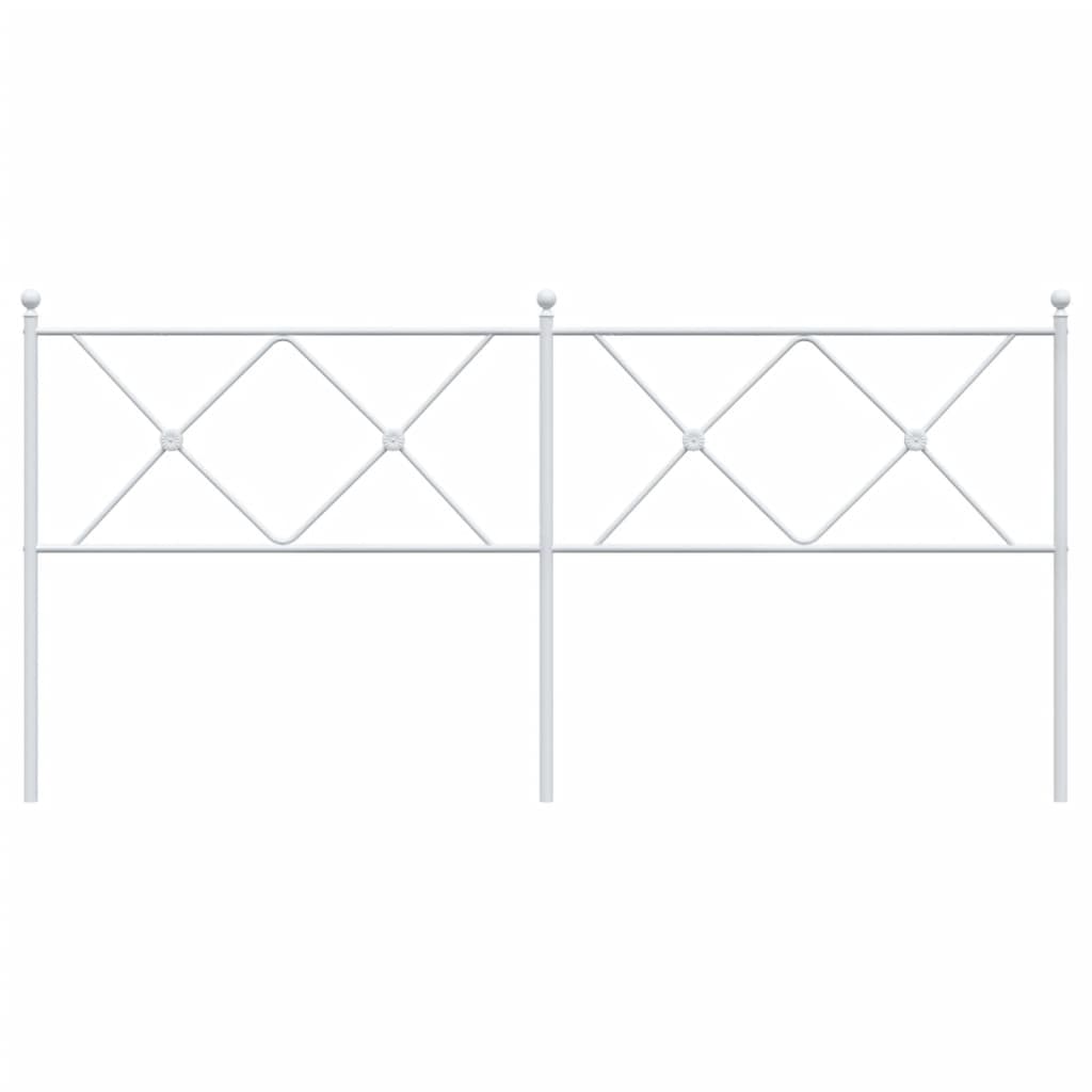 Kopfteil Metall Weiß 180 cm