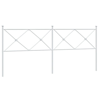 Kopfteil Metall Weiß 193 cm