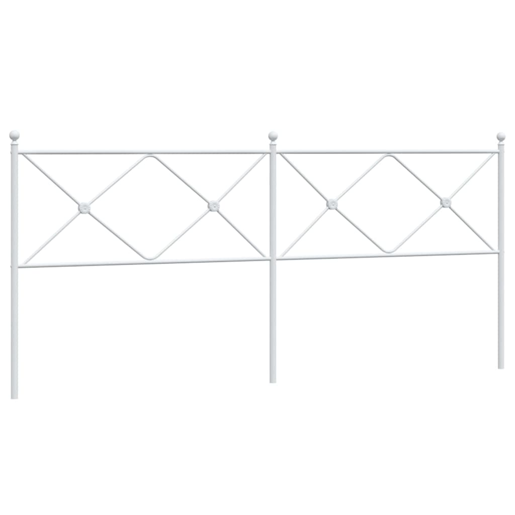 Kopfteil Metall Weiß 200 cm