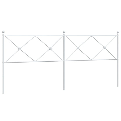 Kopfteil Metall Weiß 200 cm