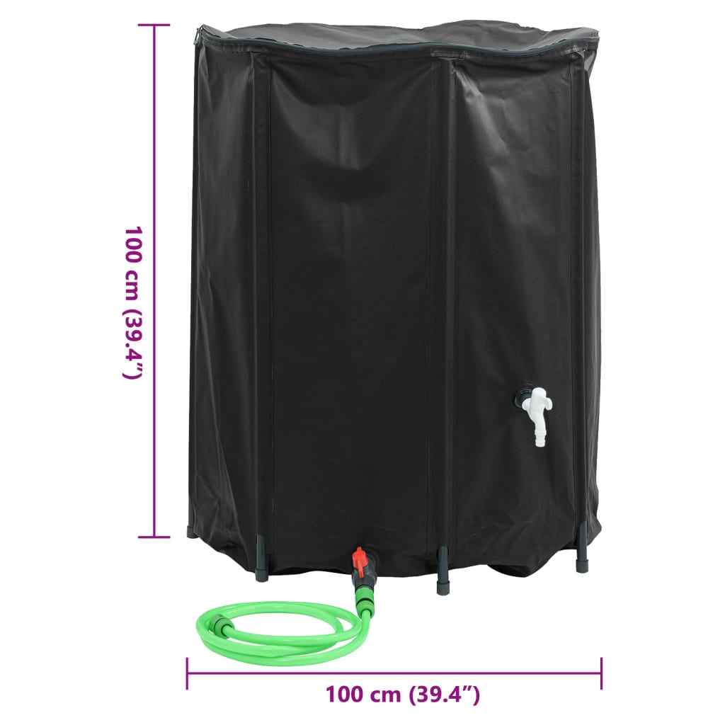 Wassertank mit Wasserhahn Faltbar 750 L PVC