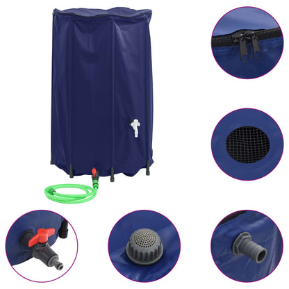 Wassertank mit Wasserhahn Faltbar 500 L PVC