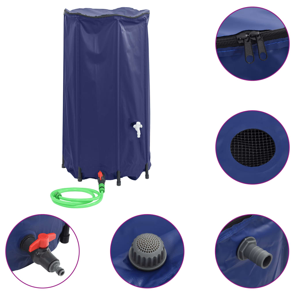 Wassertank mit Wasserhahn Faltbar 250 L PVC