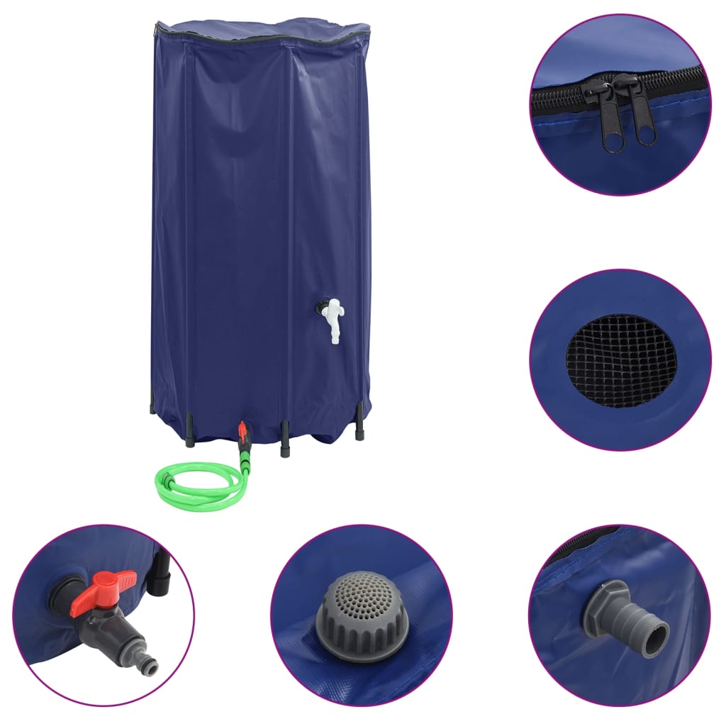 Wassertank mit Wasserhahn Faltbar 380 L PVC