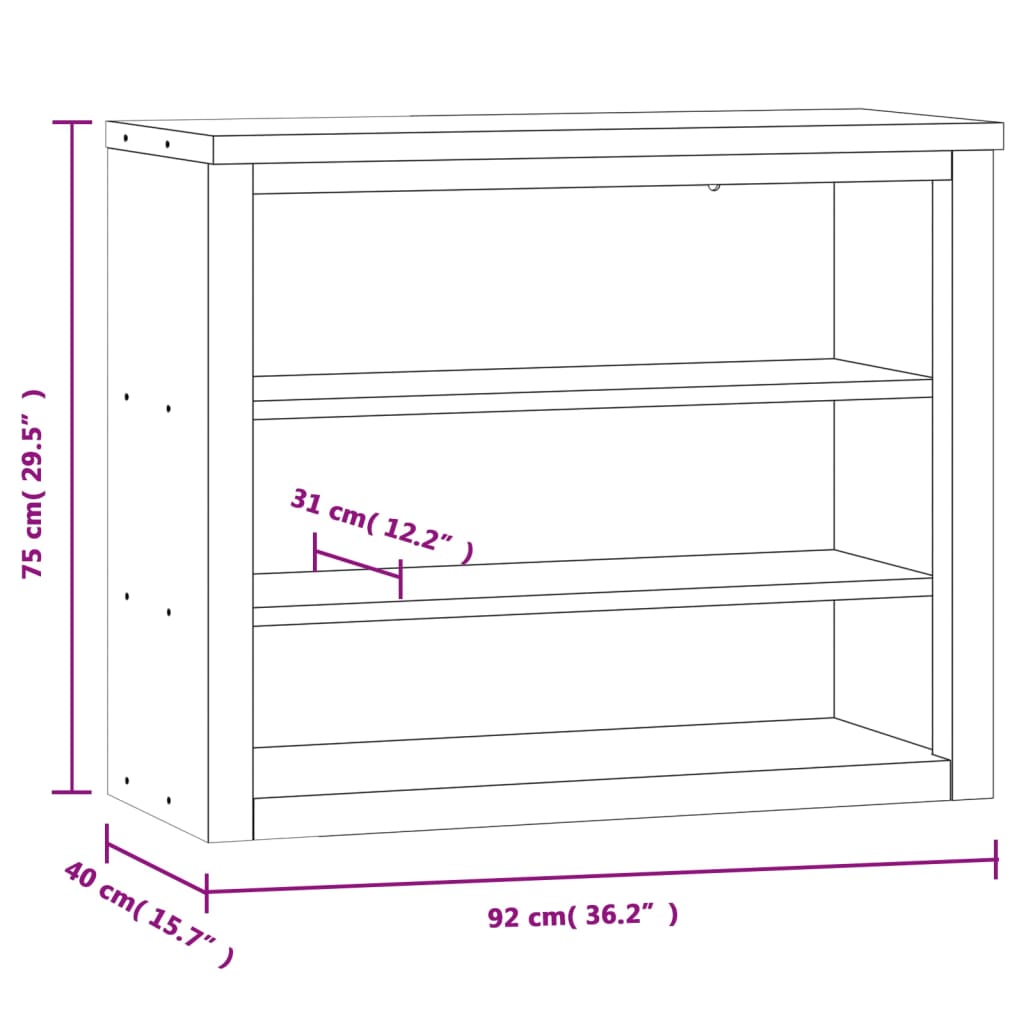 Küchen-Wandschrank mit Ablagen Edelstahl