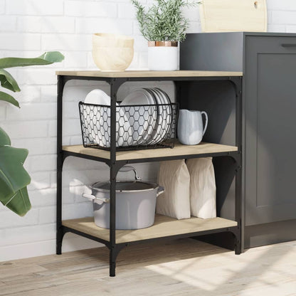 Küchenwagen Sonoma-Eiche 60x41x76 cm Holzwerkstoff