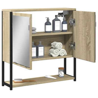 Bad-Spiegelschrank Sonoma-Eiche 60x16x60 cm Holzwerkstoff