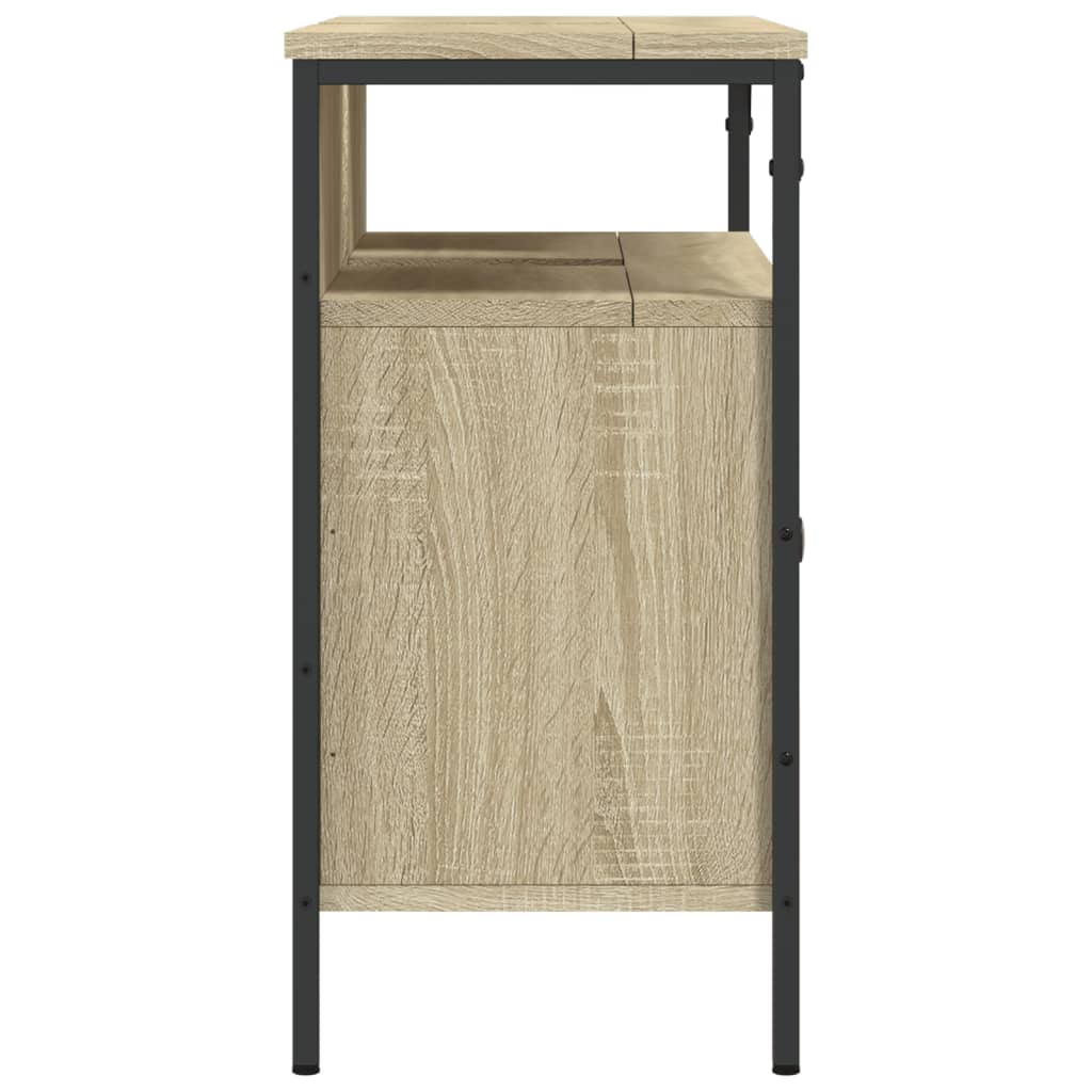 Waschbeckenunterschrank Sonoma-Eiche 80x30x60 cm Holzwerkstoff