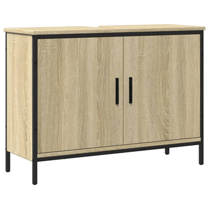 Waschbeckenunterschrank Sonoma-Eiche 80x30x60 cm Holzwerkstoff