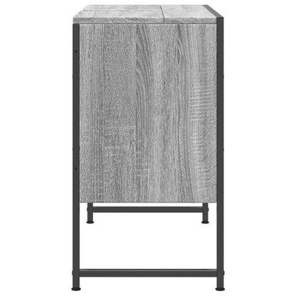 Waschbeckenunterschrank Grau Sonoma 80x33x60 cm Holzwerkstoff