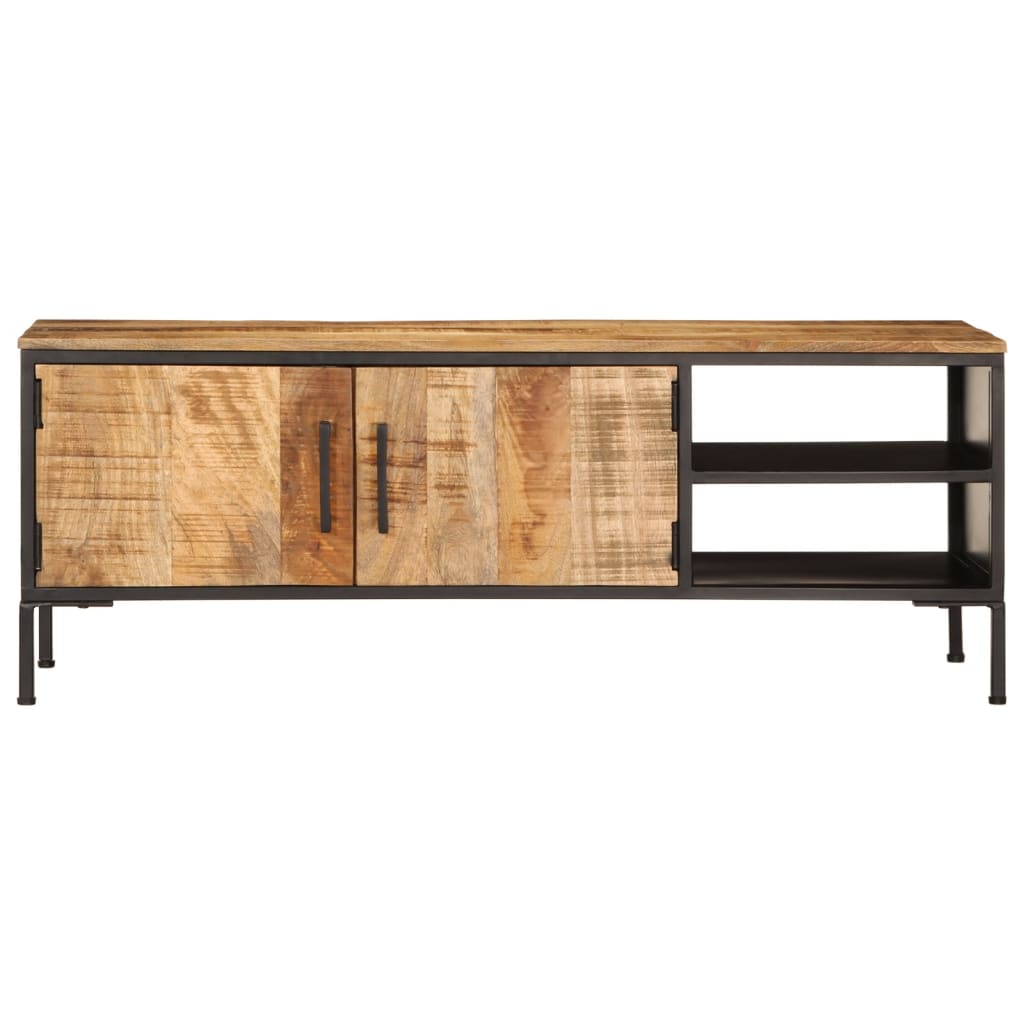 TV-Schrank 110x35x40 cm Massivholz Mango