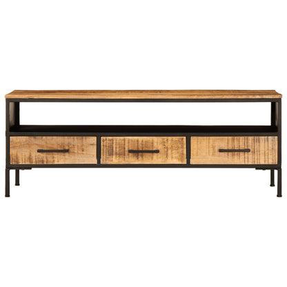 TV-Schrank 110x35x40 cm Massivholz Mango