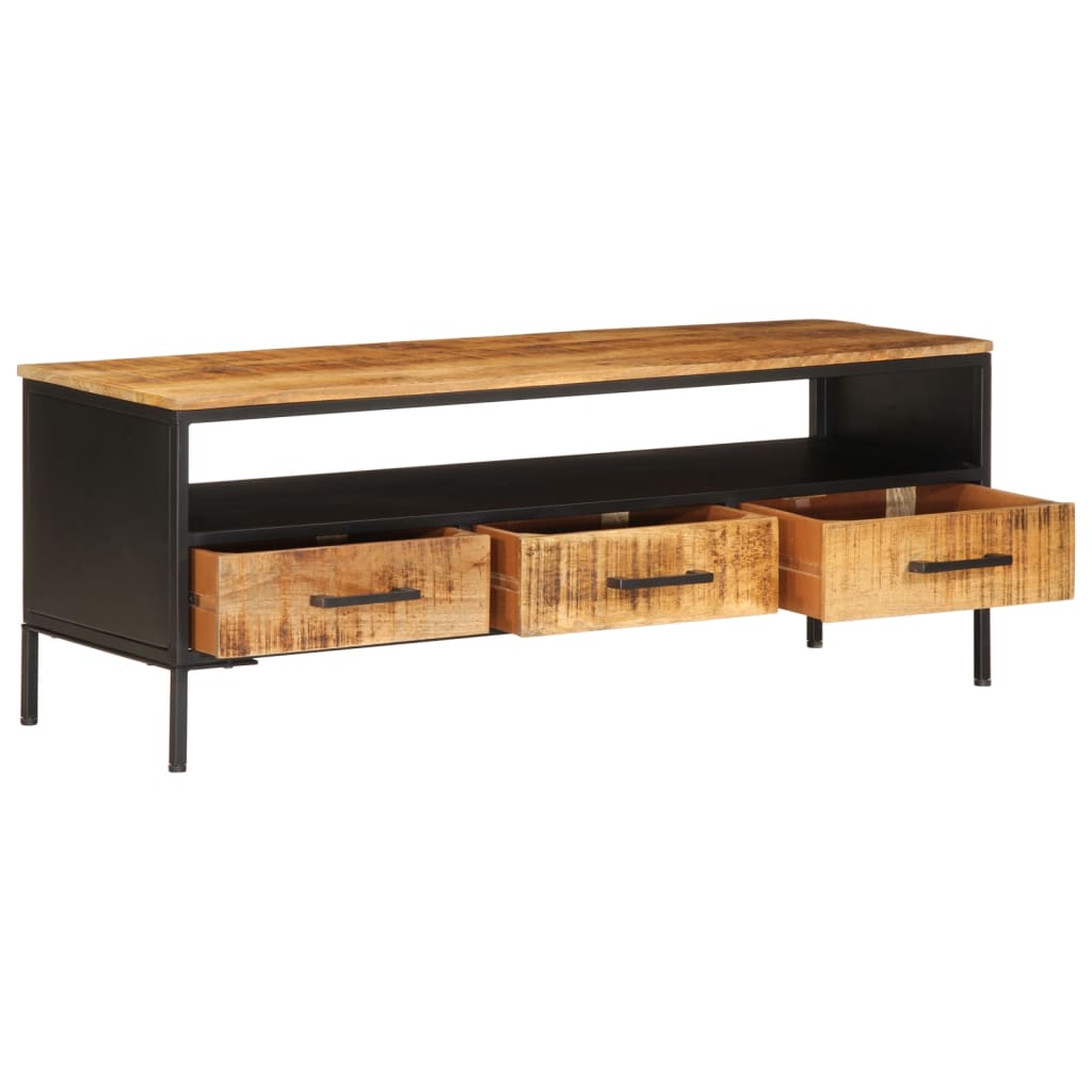 TV-Schrank 110x35x40 cm Massivholz Mango