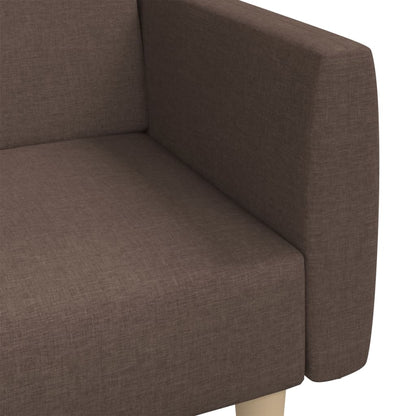 Schlafsofa 2-Sitzer Taupe Stoff