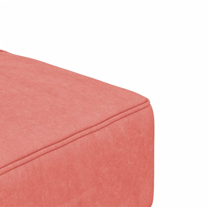 Schlafsofa 2-Sitzer mit 2 Kissen Rosa Samt