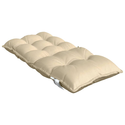 Niedriglehner-Auflagen 2 Stk. Beige Oxford-Gewebe